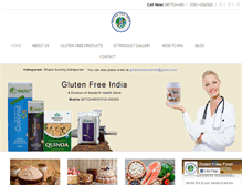 Tablet Screenshot of glutenfreeindia.com